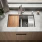 Kohler Task Smart Divide 33" Undermount Double-Bowl Workstation Kitchen Sink in Stainless Steel, , large