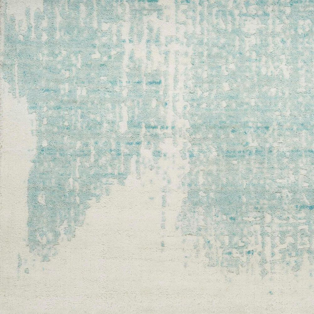 Nourison Harmony 2&#39; x 3&#39; Ivory and Aqua Area Rug, , large