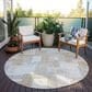 Dalyn Rug Company Portico PO3 Ivory 8" Round Area Rug, , large