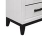 Global Furniture USA Kate 2 Drawer Nightstand in Foil White, , large