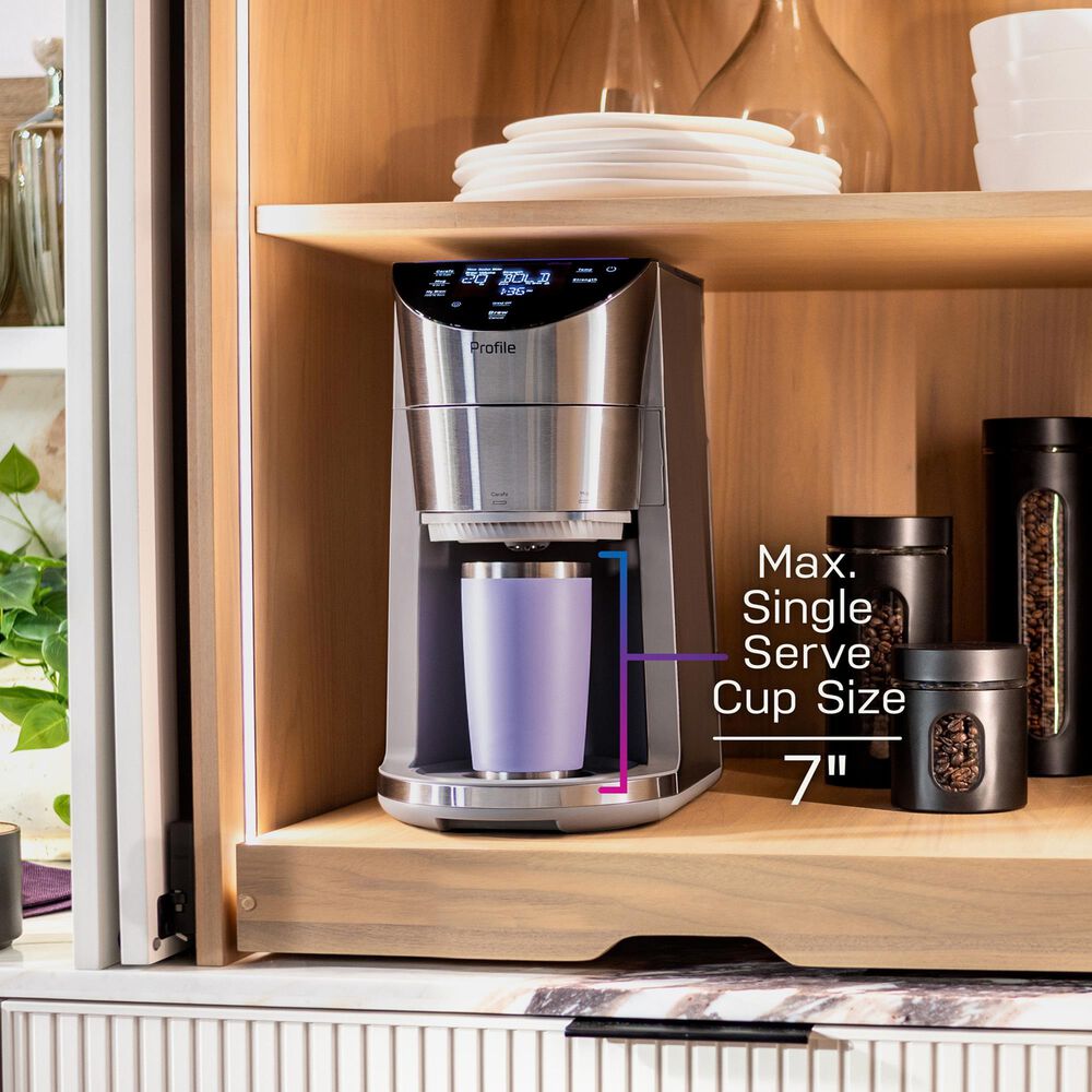 GE Profile Smart Grind and Brew Coffee Maker in Carbon Black, , large