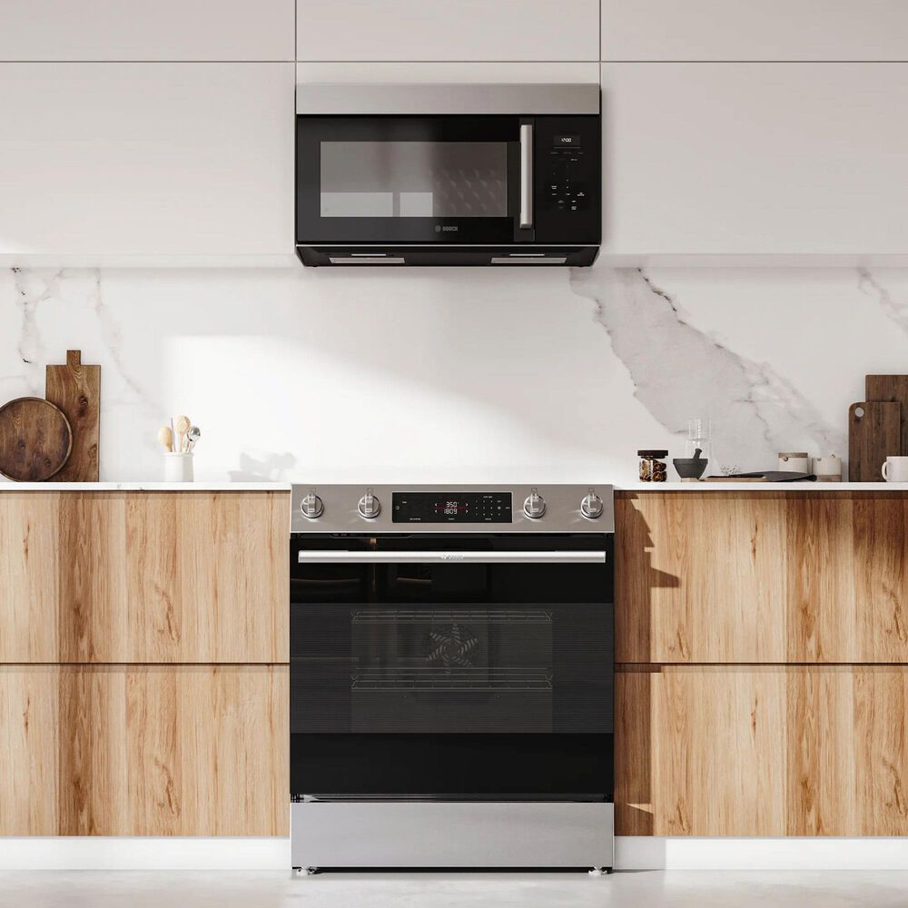 Bosch 100 Series 5.8 Cu. Ft. Freestanding Electric Range in Stainless Steel, , large