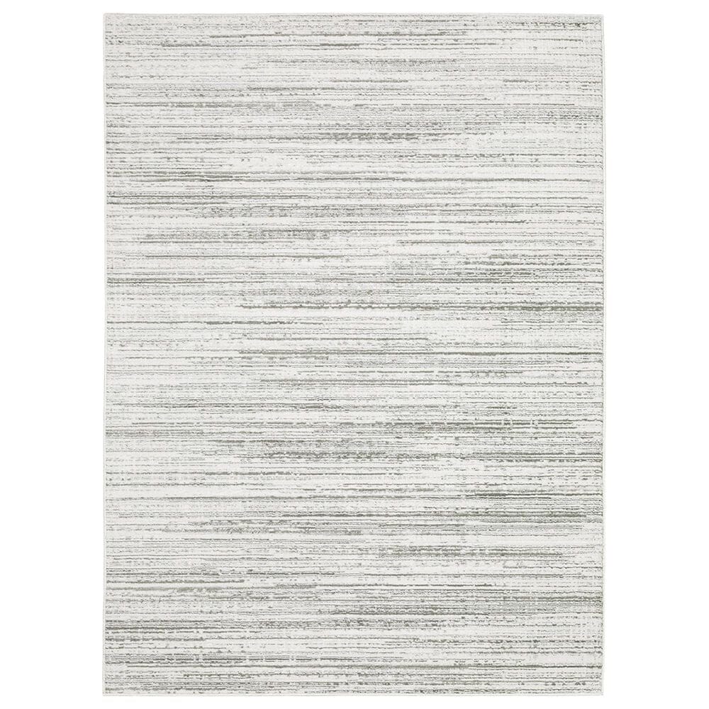 Oriental Weavers Montecito Abstract 3"3" x 5" White Area Rug, , large
