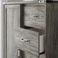 Ashley Frandern 5-Drawer Dressing Chest in Rustic Warm Gray, , large