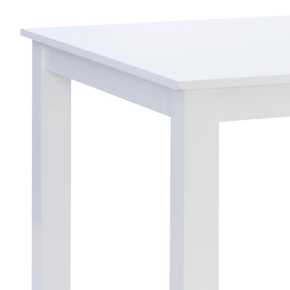 Linon Home Decor Mayfair Rectangular Dining Table in White - Table Only, , large