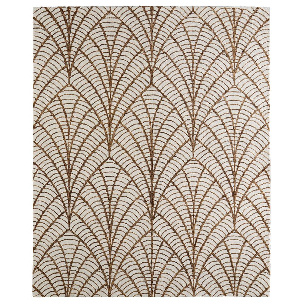Feizy Wallace WAL8A44F Brown 5" x 8" Area Rug, , large