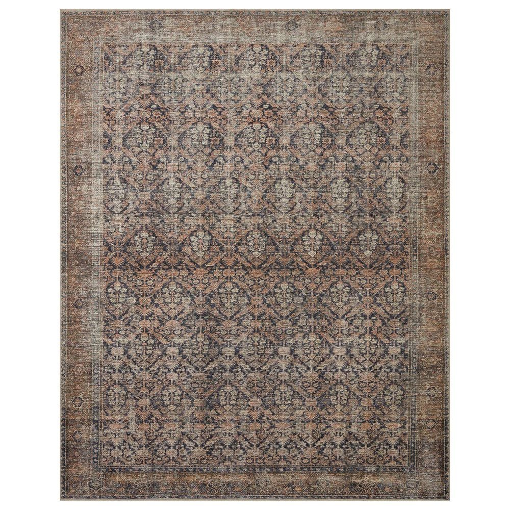 Amber Lewis x Loloi Billie 2"3" x 3"9" Ink and Salmon Area Rug, , large