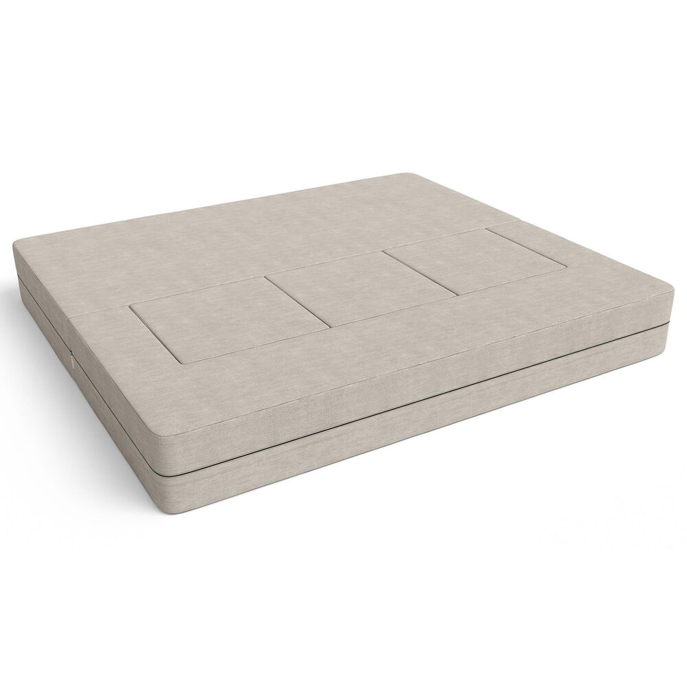 Jaxx Zipline Convertible Sleeper Sofa and Ottoman in Pewter, , large
