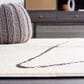 Safavieh Melody MEL120A 4" x 6" Ivory and Black Area Rug, , large