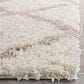 Safavieh Dallas Shag SGD257B-28 2"3" x 8" Ivory/Beige Runner, , large