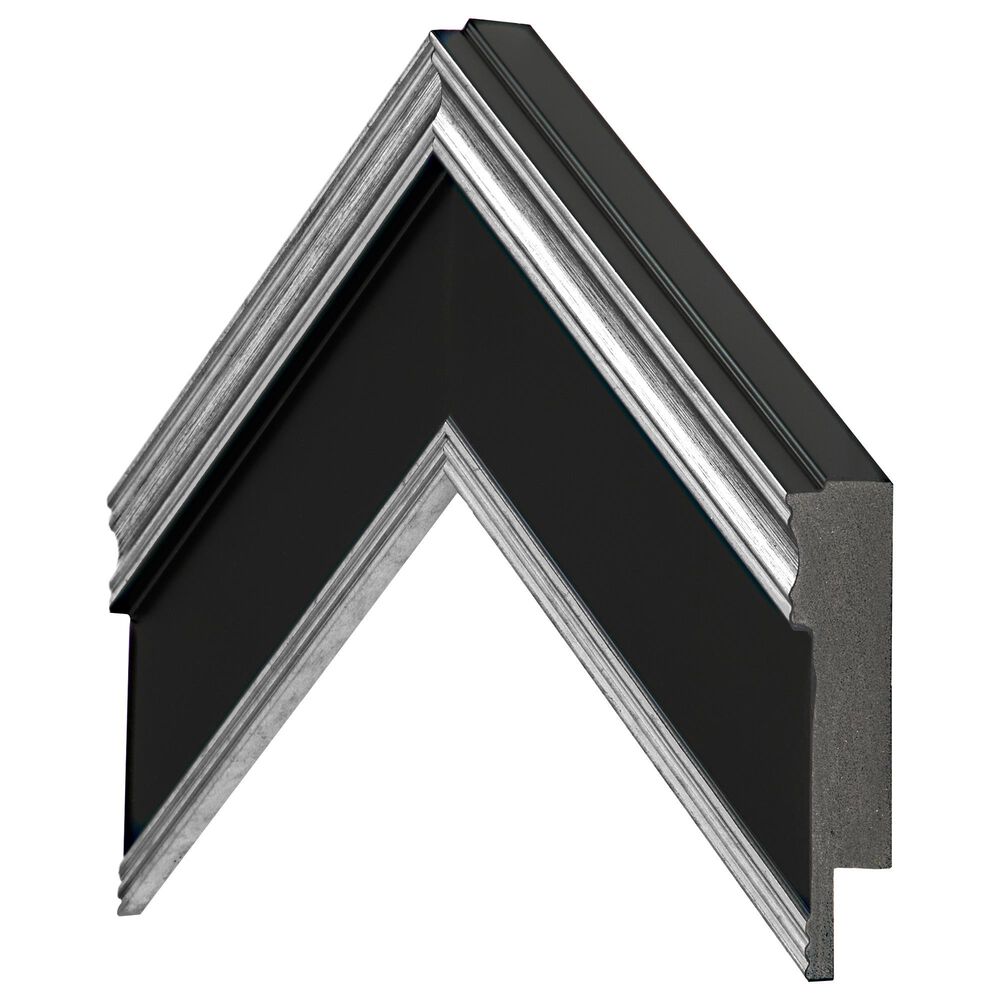 Deco TV Frames Premiere 50" 50"  Premiere Bezel for Samsung the Frame TV in Antique Silver and Black, , large