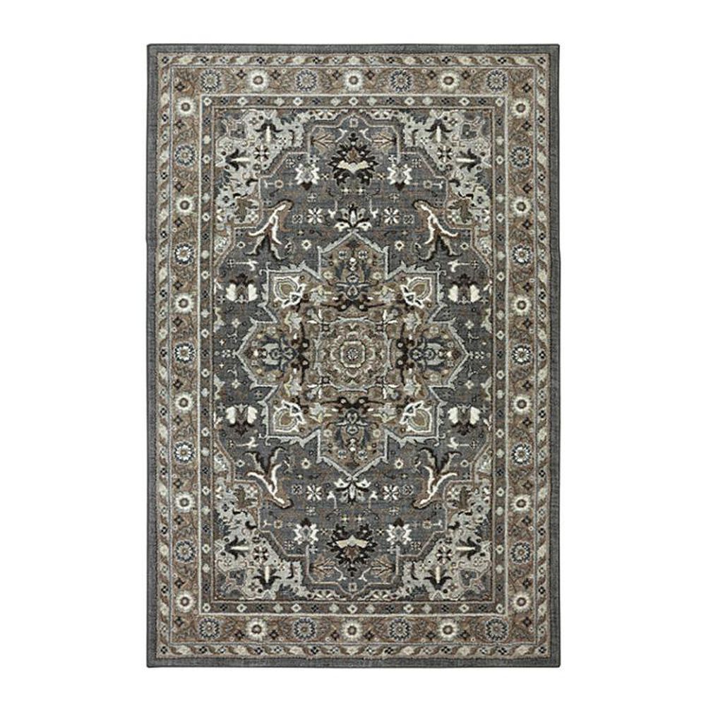Karastan Euphoria Rhodes 90272 9"6" x 12"11" Ash Grey Area Rug, , large