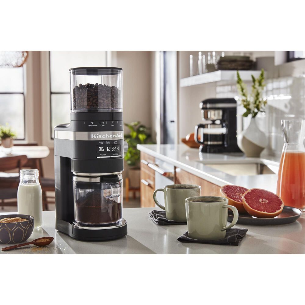 KitchenAid Burr Coffee Grinder in Black Matte, , large