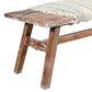 L.R. Home Timson 50" Wooden Bench in Brown, , large