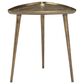 Bernhardt Buckley End Table in Antique Dark Brass, , large
