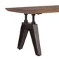 Home Trends & Design Carnegie 68" Dining Bench in Bandsaw Teak and Matte Black, , large