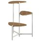DHP Tallulah Plant Stand with White Stand in Danish Walnut, , large