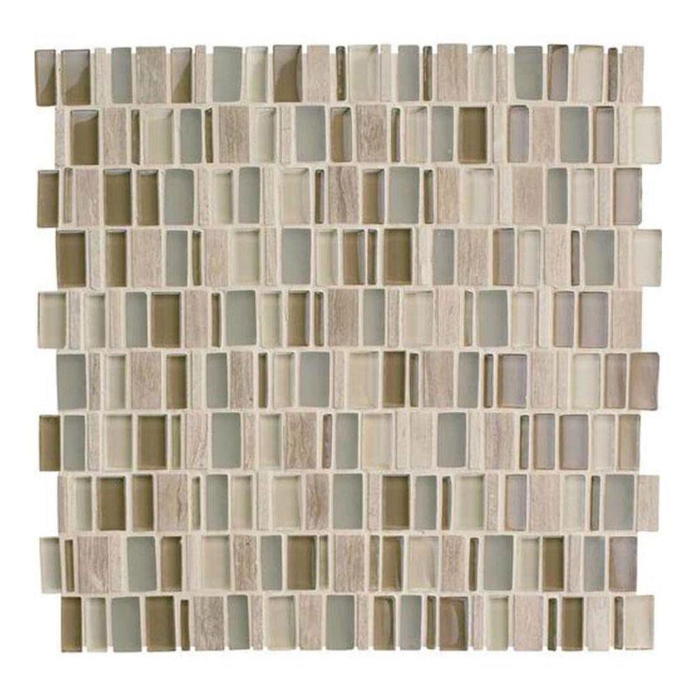 Dal-Tile Clio Mosaics Hera 12" x 12" Glass and Stone Mosaic Sheet, , large