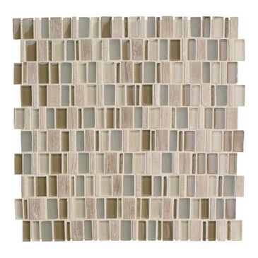 Dal-Tile Clio Mosaics Hera 12" x 12" Glass and Stone Mosaic Sheet, , large