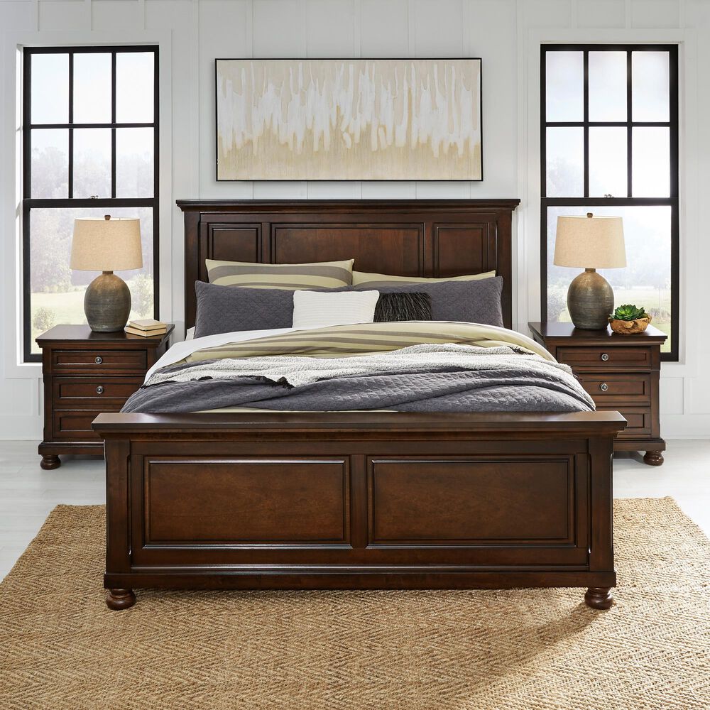 Millenium Porter King Panel Bed in Rustic Brown, , large