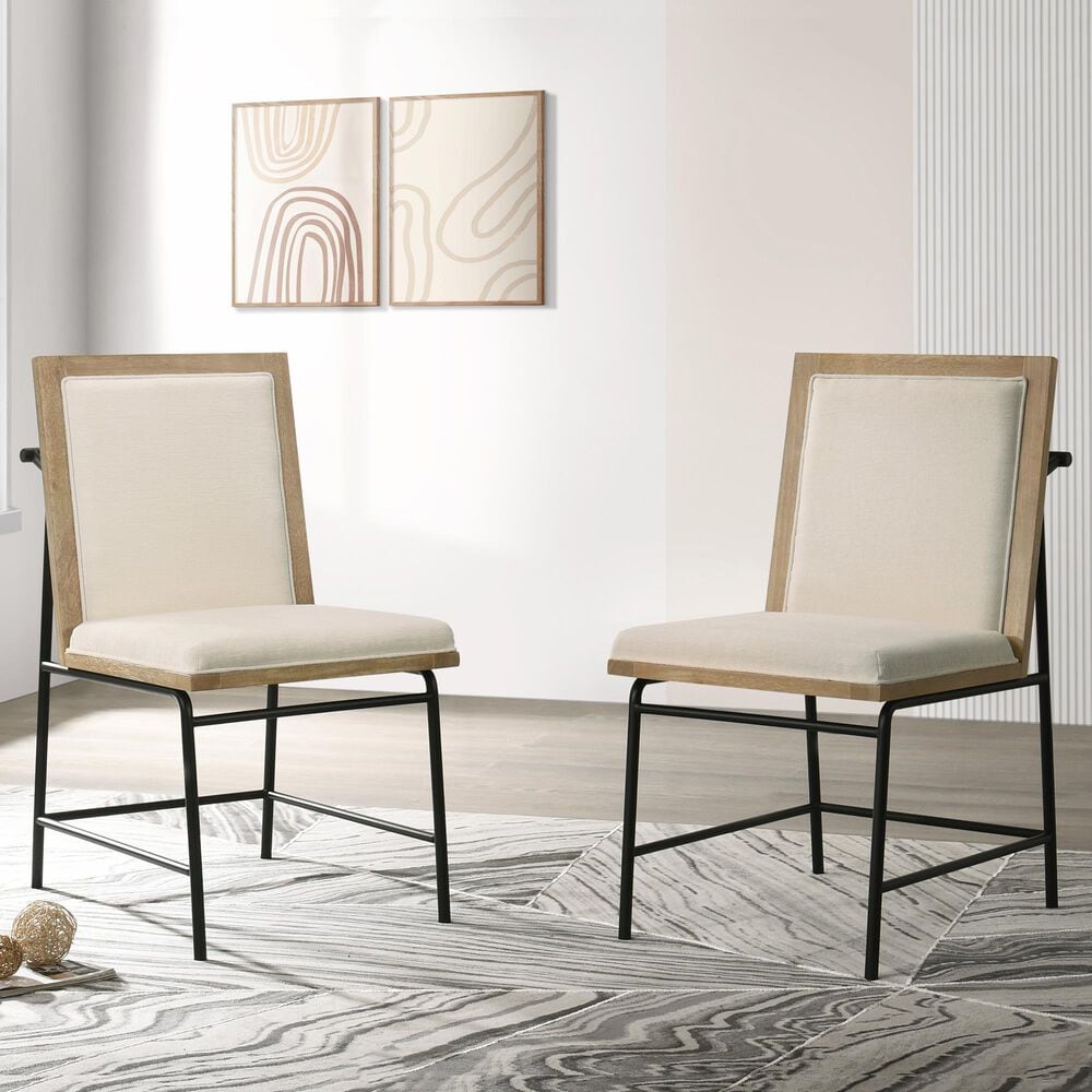 HOMLUX Side Chair in Black (Set of 2), , large
