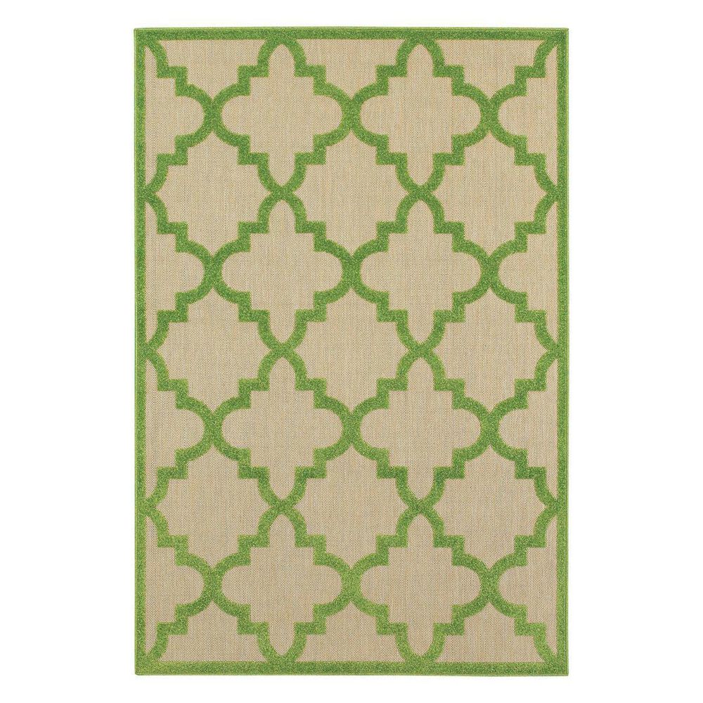 Oriental Weavers Cayman 660F 2&#39;3&quot; x 7&#39;6&quot; Sand/Green Runner, , large