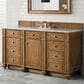 James Martin Vanities Bristol 30" Single Bathroom Vanity in Saddle Brown with 3 cm Arctic Fall Solid Surface Top and Rectangular Sink, , large