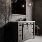 Lexora Home Marsyas 48" Single Bathroom Vanity in Ash Grey with White Quartz Top and Rectangular Sink, , large
