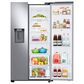 Samsung 26.7 Cu. Ft. Large Capacity Side by Side Refrigerator with Touch Screen Family Hub in Stainless Steel, , large