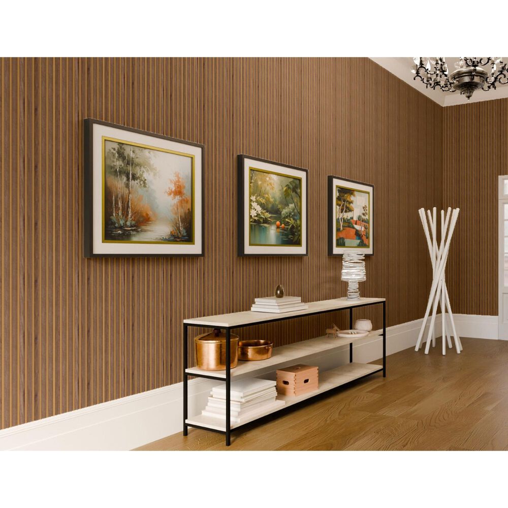 Paramount Castle Oak and Bronze 11.8" x 109" Wall Panel, , large