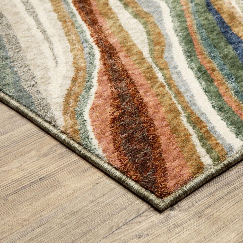 Oriental Weavers Tisdell TIS07 Multicolor 3&#39;9&quot; x 5&#39;2&quot; Area Rug, , large