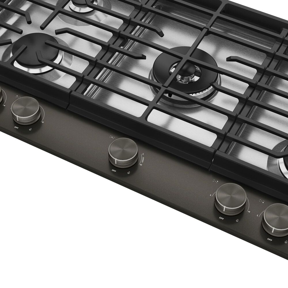 KitchenAid 36" Gas Cooktop with Premium Weighted Knobs in Black Ore, , large