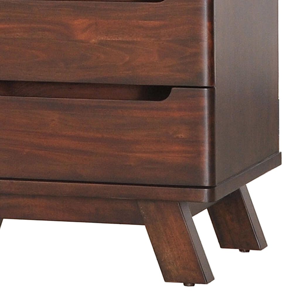 Napa Furniture Design Sahara 3-Drawer Nightstand in Dark Mahogany, , large