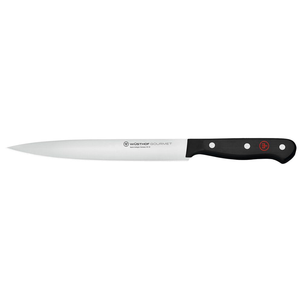Wusthof Gourmet 8" Carving Knife in Stainless Steel and Black, , large