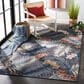 Safavieh Cabana CBN451H 5"1" x 7"6" Black and Rust Indoor/Outdoor Area Performance Rug, , large