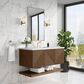 James Martin Vanities Marcello 48" Single Bathroom Vanity in Chestnut with 3 cm Arctic Fall Solid Surface Top and Rectangular Sink, , large