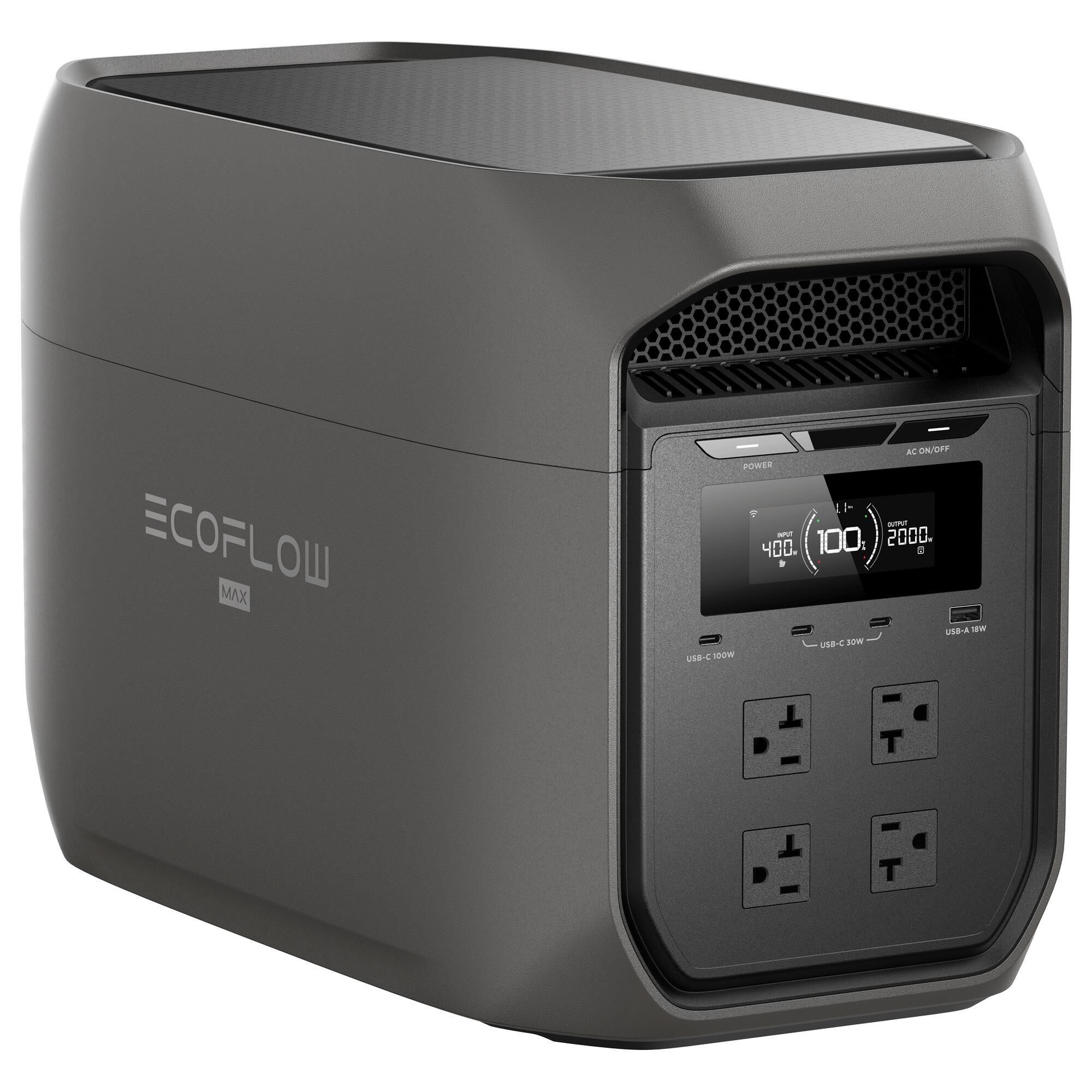 EcoFlow Delta 3 Max Portable Power Station in Black
