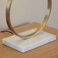 Grandview Gallery Moon Table Lamp in Gold and White, , large