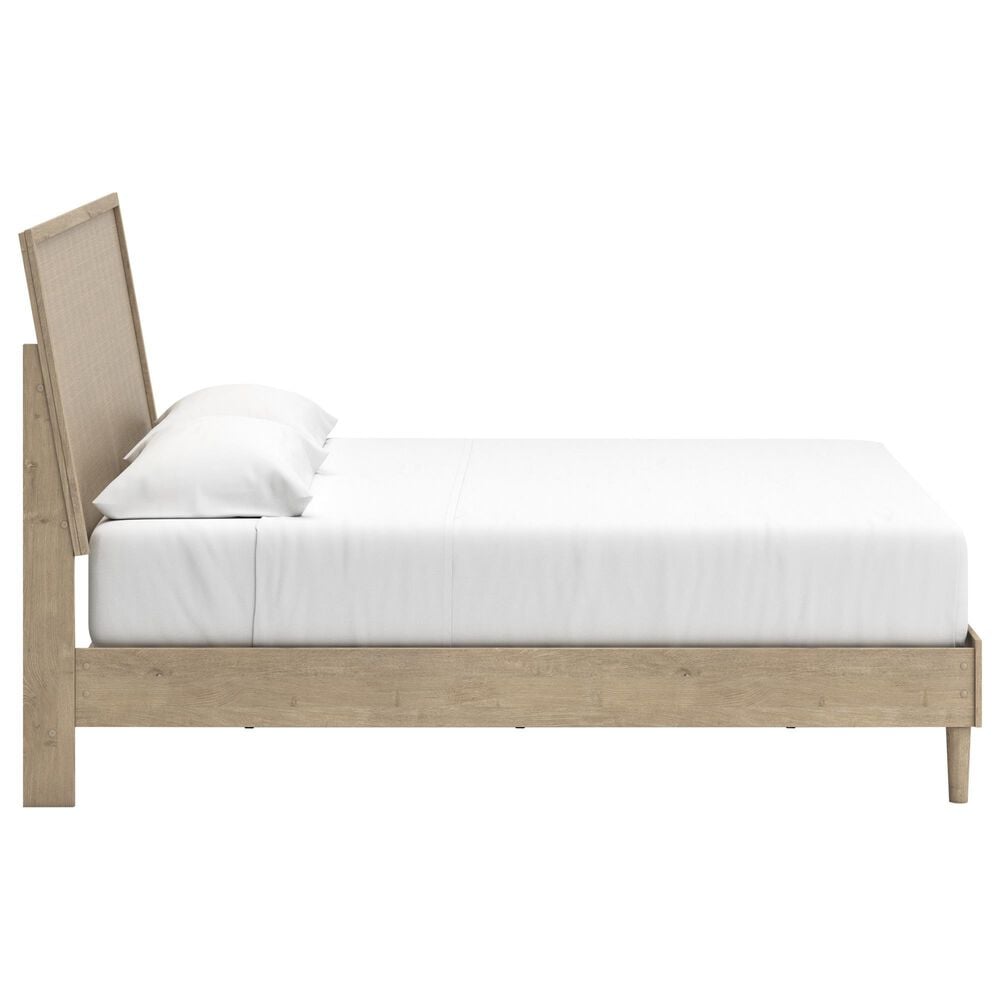 Ashley Cielden King Platform Bed in Tan, , large