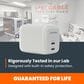 Ventev 65W Dual USB-C GaN Mini Wall Charger in White, , large