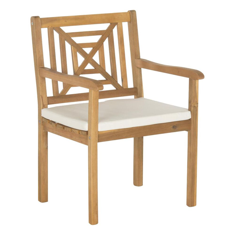 Safavieh 5-Piece Del Mar Dining Set in Beige and Teak Brown, , large