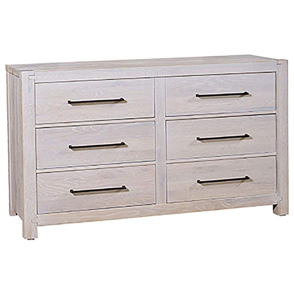 Viceray Collections Joinery 6-Drawer Dresser in Washed White Oak, , large