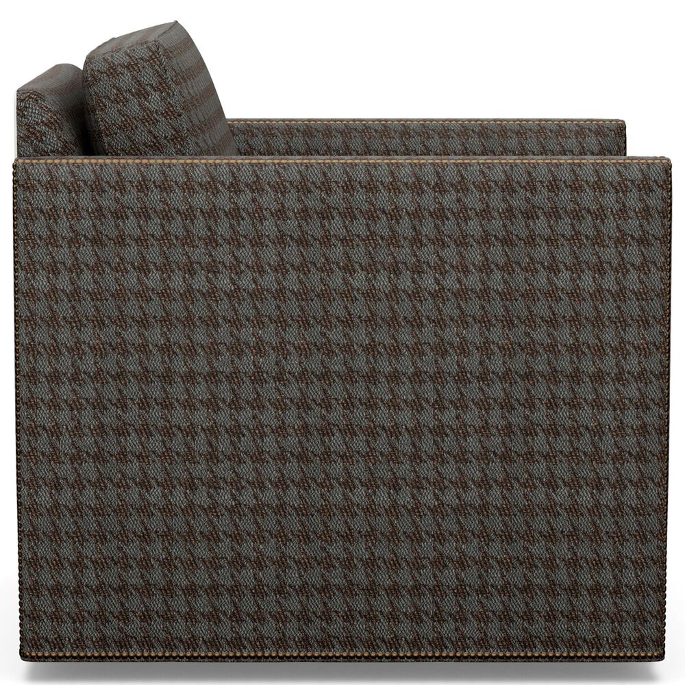 Lexington Furniture Hinsdale Swivel Chair in Brown Houndstooth, , large