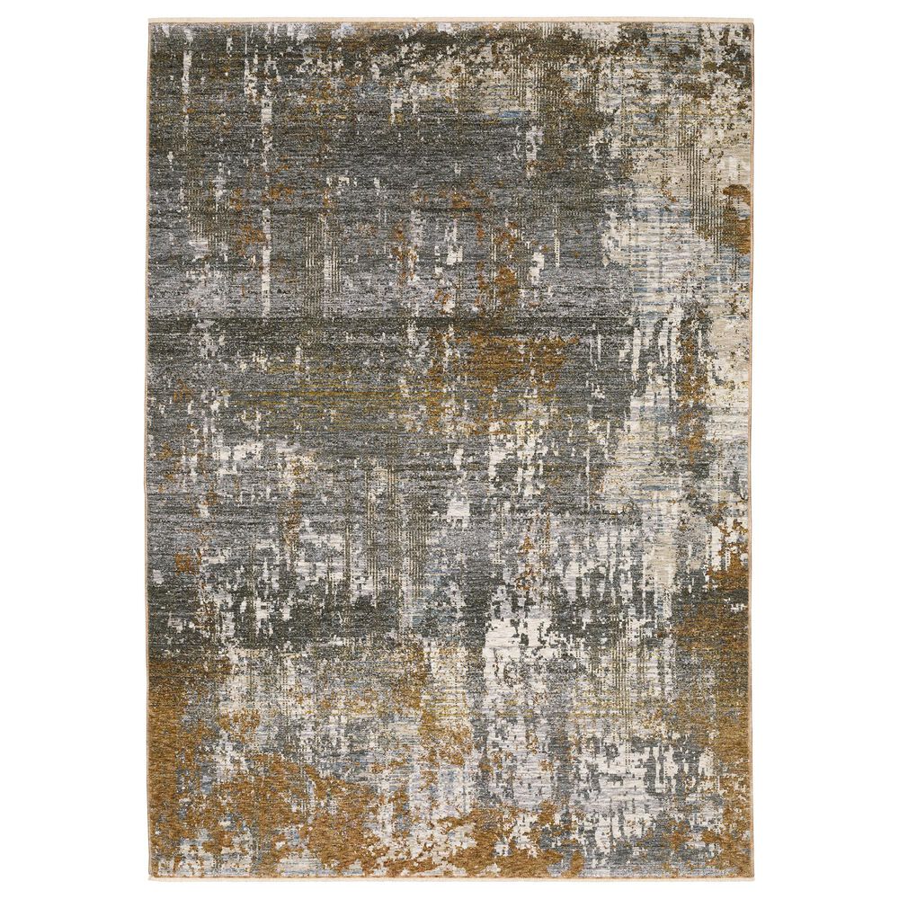Oriental Weavers Hayden 9"10" x 12"10" Grey and Gold Area Rug, , large