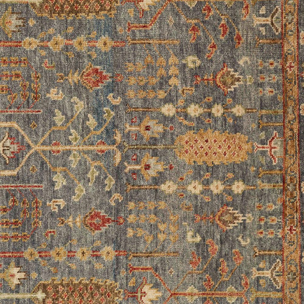 Feizy Carrington Blue and Rust 5&#39;6&quot; x 8&#39;6&quot; Area Rug, , large