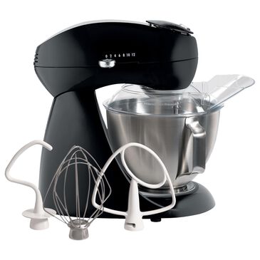 Hamilton Beach Electrics 4.5-Quart All-Metal Stand Mixer in Licorice Black, , large