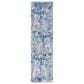 Safavieh Aston 2" x 7" Navy and Grey Runner, , large