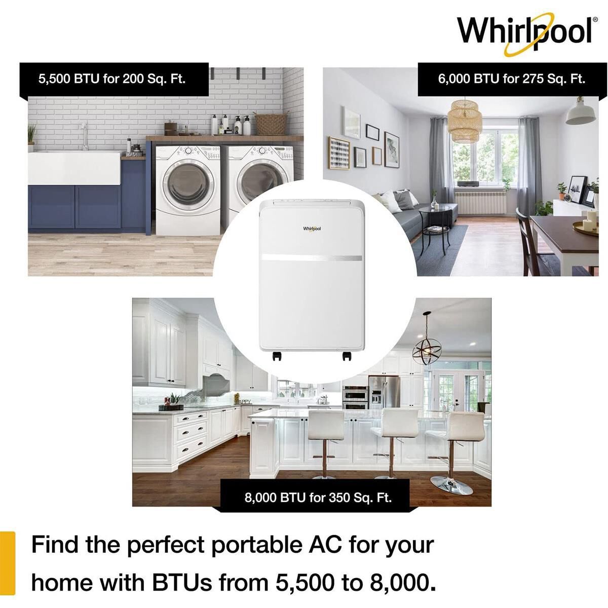 Whirlpool 8000 BTU Portable AC NFM