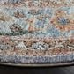 Safavieh Jasmine 5"3" Round Blue and Gold Area Rug, , large