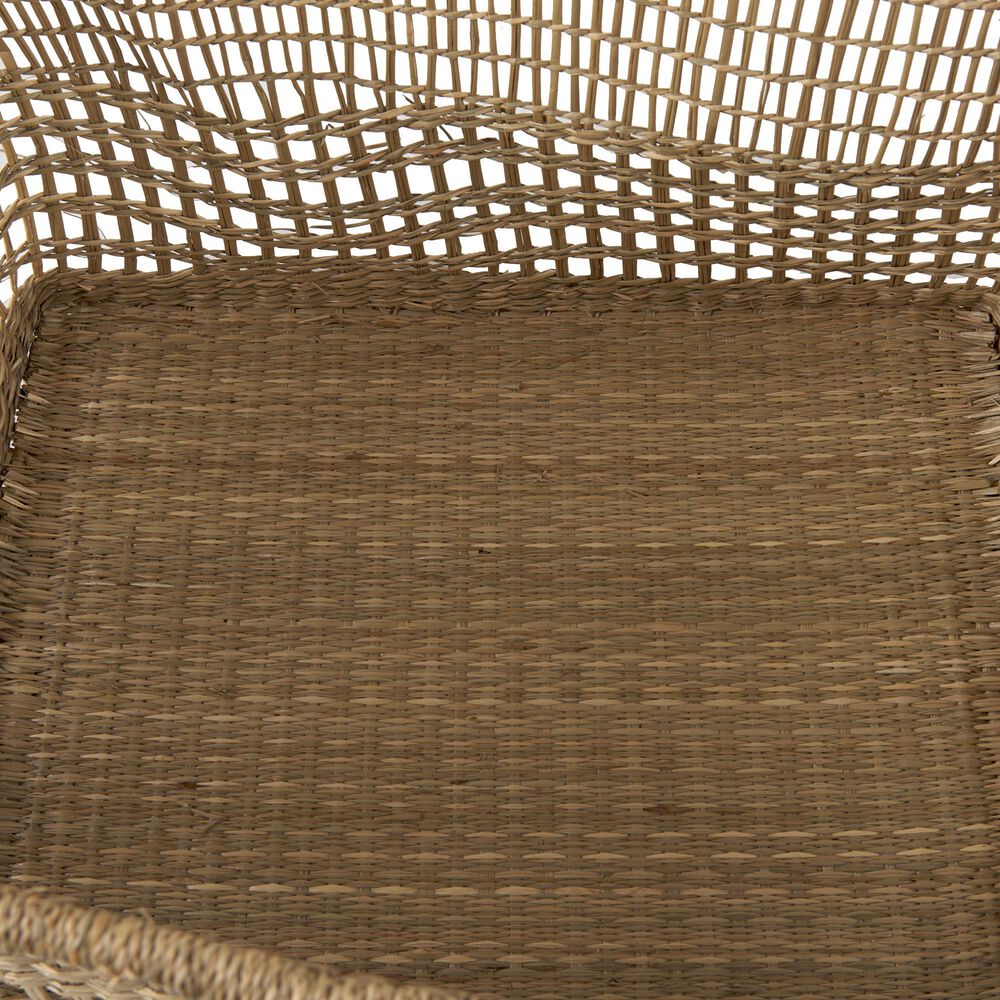 Mercana Bellisa Rectangular Basket with Handles in Medium Brown (Set of 2), , large